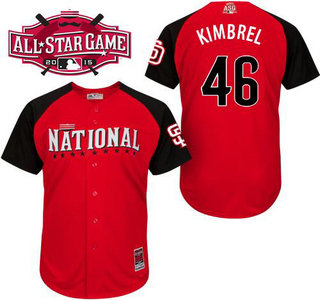 National League San Diego Padres #46 Craig Kimbrel Red 2015 All-Star BP Jersey