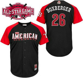 American League Tampa Bay Rays #26 Brad Boxberger Black 2015 All-Star Game Player Jersey