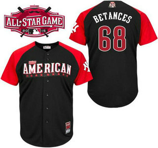 American League New York Yankees #68 Dellin Betances Black 2015 All-Star Game Player Jersey