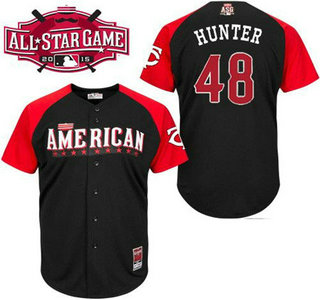 American League Minnesota Twins #48 Torii Hunter Black 2015 All-Star Game Player Jersey