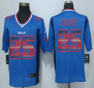 Buffalo Bills #25 LeSean McCoy Royal Blue Strobe 2015 NFL Nike Fashion Jersey