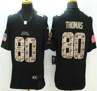 Jacksonville Jaguars #80 Julius Thomas Nike Salute to Service Nike Black Limited Jersey