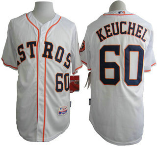 Houston Astros #60 Dallas Keuchel White Jersey