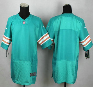 Miami Dolphins Blank Aqua Green Alternate 2015 NFL Nike Elite Jersey