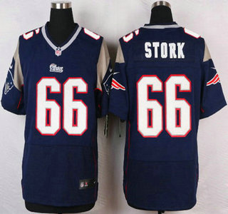 New England Patriots #66 Bryan Stork Navy Blue Team Color NFL Nike Elite Jersey