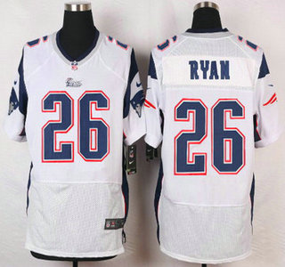 New England Patriots #26 Logan Ryan White Road NFL Nike Elite Jersey