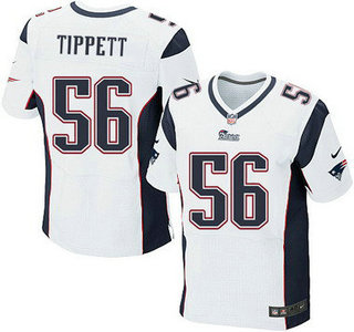 New England Patriots #56 Andre Tippett White Retired Player NFL Nike Elite Jersey