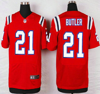 New England Patriots #21 Malcolm Butler Red Alternate NFL Nike Elite Jersey