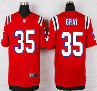 New England Patriots #35 Jonas Gray Red Alternate NFL Nike Elite Jersey