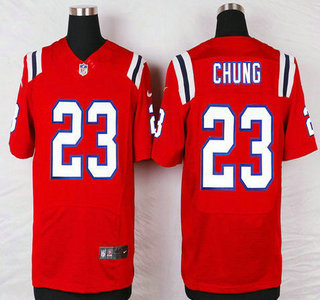 New England Patriots #23 Patrick Chung Red Alternate NFL Nike Elite Jersey