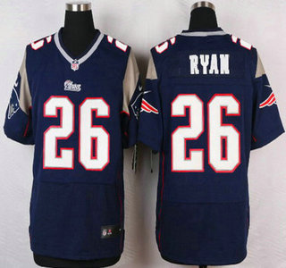 New England Patriots #26 Logan Ryan Navy Blue Team Color NFL Nike Elite Jersey