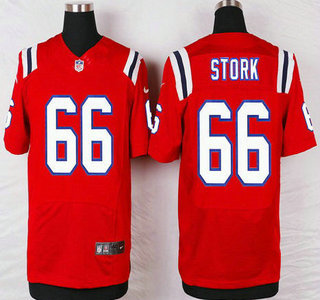 New England Patriots #66 Bryan Stork Red Alternate NFL Nike Elite Jersey