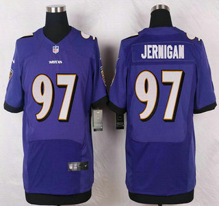 Baltimore Ravens #97 Timmy Jernigan Purple Team Color NFL Nike Elite Jersey