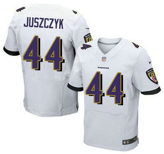 Baltimore Ravens #44 Kyle Juszczyk White Road NFL Nike Elite Jersey