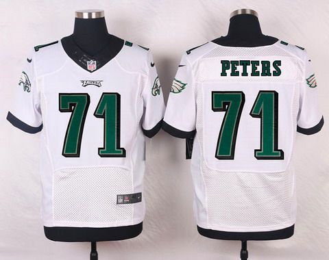 Philadelphia Eagles #71 Jason Peters White Road NFL Nike Elite Jersey