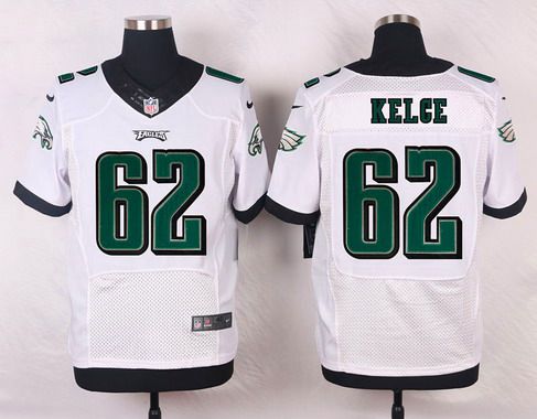 Philadelphia Eagles #62 Jason Kelce White Road NFL Nike Elite Jersey