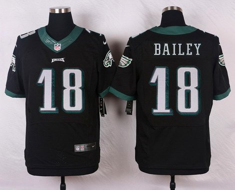Philadelphia Eagles #18 Rasheed Bailey Black Alternate NFL Nike Elite Jersey