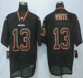 Chicago Bears #13 Kevin White White Nike Lights Out Black Elite Jersey