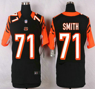 Cincinnati Bengals #71 Andre Smith Black Team Color NFL Nike Elite Jersey