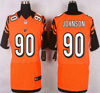 Cincinnati Bengals #90 Michael Johnson Orange Alternate NFL Nike Elite Jersey