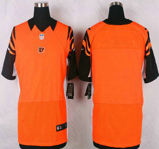 Cincinnati Bengals Blank Orange Alternate NFL Nike Elite Jersey