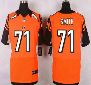 Cincinnati Bengals #71 Andre Smith Orange Alternate NFL Nike Elite Jersey