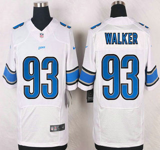 Detroit Lions #93 Tyrunn Walker White Road NFL Nike Elite Jersey