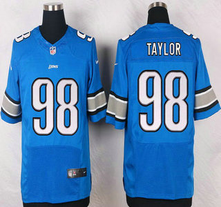 Detroit Lions #98 Devin Taylor Light Blue Team Color NFL Nike Elite Jersey