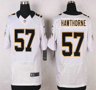 New Orleans Saints #57 David Hawthorne White Road NFL Nike Elite Jersey