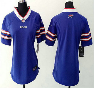 Women's Buffalo Bills Blank Royal Blue Team Color NFL Nike Game Jersey
