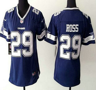 Women's Dallas Cowboys #29 Joel Ross Nike Blue Game Jersey