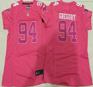 Men's Dallas Cowboys #94 Randy Gregory Nike Pink Sweetheart Diamond Jersey
