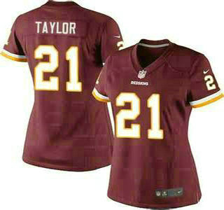 Women's Washington Redskins #21 Sean Taylor Red Retired Player NFL Nike Game Jersey