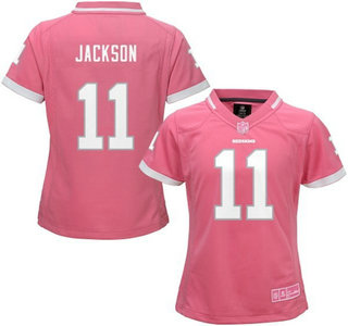 Women's Washington Redskins #11 DeSean Jackson Pink Bubble Gum 2015 NFL Jersey