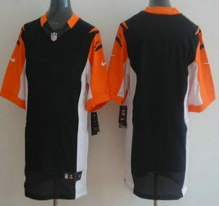 Men's Cincinnati Bengals Blank Black Team Color NFL Nike Elite Jersey