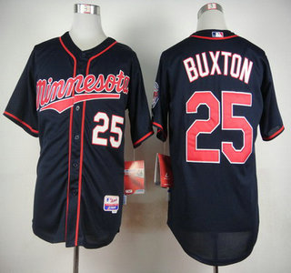 Men's Minnesota Twins #25 Byron Buxton New Navy Blue Jersey