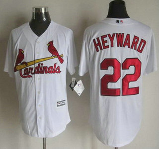 Men's St. Louis Cardinals #22 Jason Heyward Home White 2015 MLB Cool Base Jersey