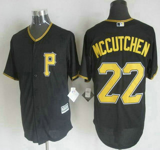 Men's Pittsburgh Pirates #22 Andrew McCutchen Alternate Black 2015 MLB Cool Base Jersey