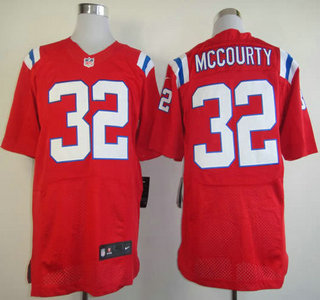 Nike New England Patriots #32 Devin McCourty Red Elite Jersey