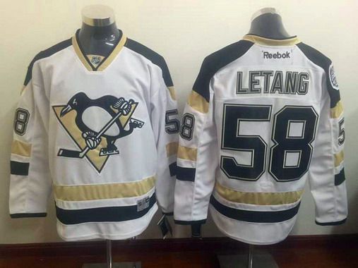 Men's Pittsburgh Penguins #58 Kris Letang 2014 Stadium Series White Jersey