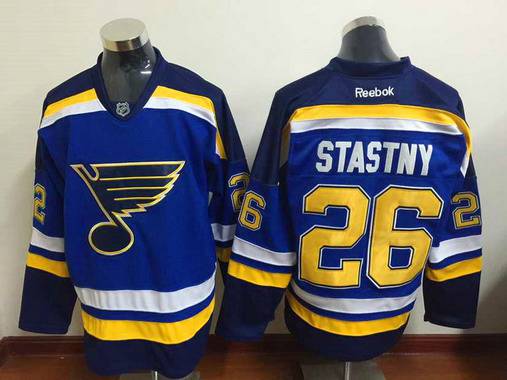 Men's St. Louis Blues #26 Paul Stastny 2014 Blue Home NHL Reebok Jersey