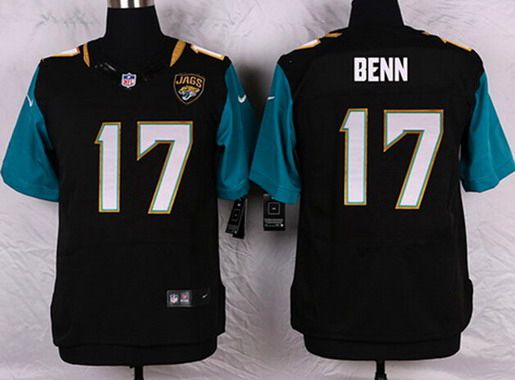 Men's Jacksonville Jaguars #17 Arrelious Benn Black Team Color NFL Nike Elite Jersey