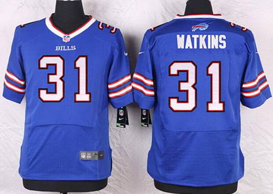 Men's Buffalo Bills #31 Jaylen Watkins Royal Blue Team Color NFL Nike Elite Jersey