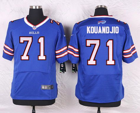 Men's Buffalo Bills #71 Cyrus Kouandjio Royal Blue Team Color NFL Nike Elite Jersey