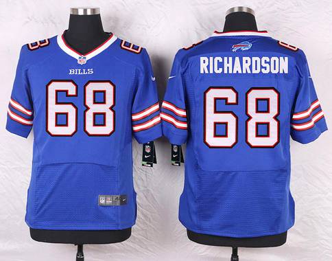 Men's Buffalo Bills #68 Cyril Richardson Royal Blue Team Color NFL Nike Elite Jersey