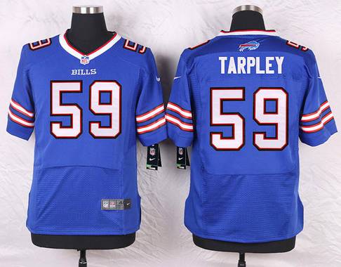 Men's Buffalo Bills #59 A. J. Tarpley Royal Blue Team Color NFL Nike Elite Jersey