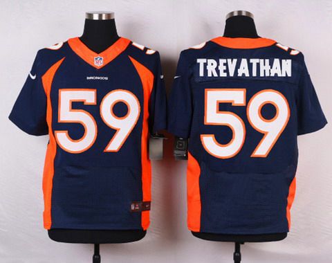 Men's Denver Broncos #59 Danny Trevathan Orange Team Color NFL Nike Elite Jersey