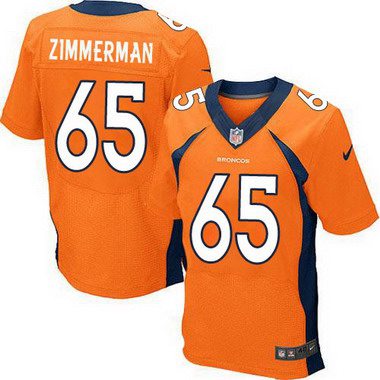 Men's Denver Broncos #65 Gary Zimmerman Orange Retired Player NFL Nike Elite Jersey