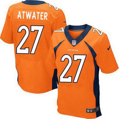 Men's Denver Broncos #27 Steve Atwater Orange Retired Player NFL Nike Elite Jersey