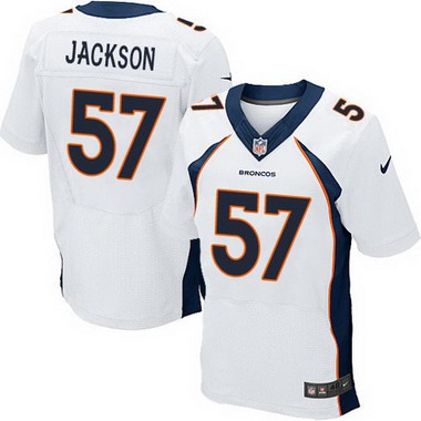 Men's Denver Broncos #57 Tom Jackson White Retired Player NFL Nike Elite Jersey